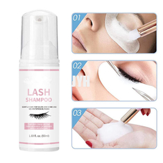 60ml Vegan Eyelash Extension Cleanser Lash แชมพู Lash Foam Cleanser