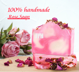 100G กลิ่นหอม น้ํามันอธิษฐ์ ใบหน้าสบู่ ดอกกุหลาบ ดอกดอกไม้