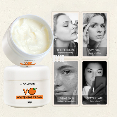 OEM 60g ครีมวิตามินซีไวท์เทนนิ่ง 50g ครีมต่อต้านสิว