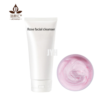 ODM 100g Foaming Facial Cleanser Rose Vegan Face Wash สำหรับสิว