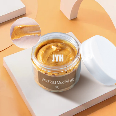 มาสก์โคลนบำรุงผิวหน้าออร์แกนิคที่ให้ความชุ่มชื้น 24k Gold Clay Mask