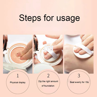 เกาหลี Air Cushion CC Cream Foundation กระจ่างใสกันน้ำ