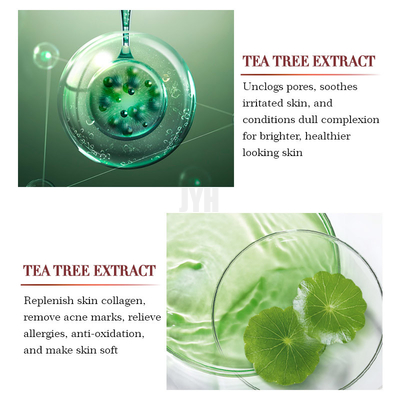 1oz/30ml OEM Organic Tea Tree Relief Essence เซรั่มซ่อมแซมสิวเสี้ยนสิว