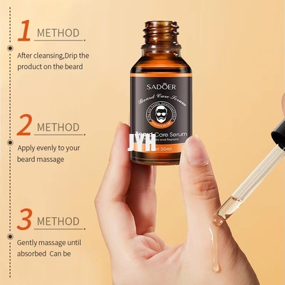 30ml ผลิตภัณฑ์บำรุงผิวสำหรับบุรุษ Beard Oil Moisturizing Soften Growth Beard Care