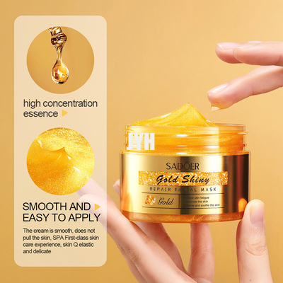 มาสก์หน้าทองคำ 24K ปราศจากความโหดร้ายเพื่อผิวที่ไร้ที่ติและชุ่มชื่น
