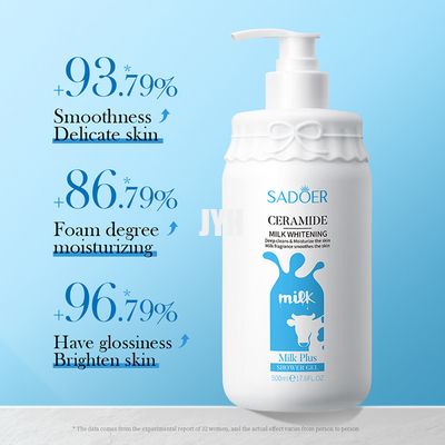 MSDS เจลอาบน้ำนมแพะ Body Clean Care Skin Moisturizing Brightening Exfoliating Shower Gel