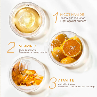 50G วิตามินซีมอยส์เจอไรเซอร์ครีมบำรุงผิวหน้าออร์แกนิคธรรมชาติมังสวิรัติต่อต้านริ้วรอย