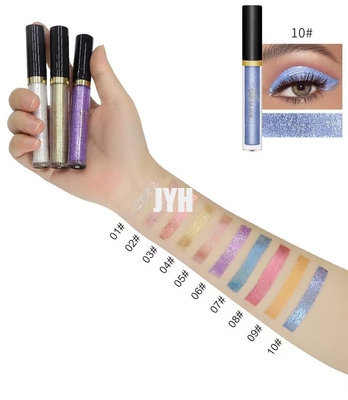 10 สี Diamond Glitter Eyeshadow อายแชโดว์เนื้อชิมเมอร์เมทัลลิกกันน้ำติดทนนาน