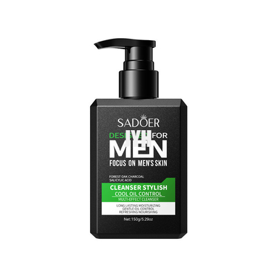 ผลิตภัณฑ์ดูแลผิวประจำวัน Men's Facial Cleanser Cool Men'S Refreshing Oil Control Multi-Effect Cleanser