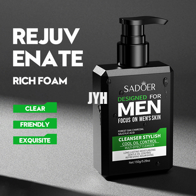 ผลิตภัณฑ์ดูแลผิวประจำวัน Men's Facial Cleanser Cool Men'S Refreshing Oil Control Multi-Effect Cleanser