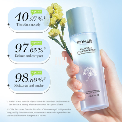 120ml สกินแคร์โทนเนอร์และโลชั่นบำรุงผิว Sea Fennel Hyaluronic Acid Anti Wrinkle