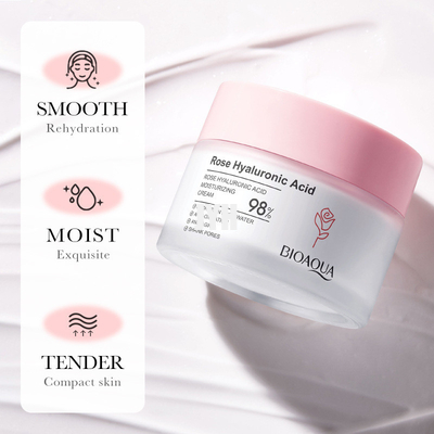 โรส ไฮยาลูรอนิค แอซิด มอยส์เจอร์ไรเซอร์ เฟเชียล ครีม ครีมกระชับผิวกระจ่างใส 50g