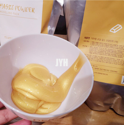 ผงพอกหน้าดินเหนียว 100 กรัม 24k ทองต่อต้านริ้วรอยมืออาชีพมาสก์หน้าเยลลี่ลอกออก