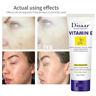 OEM Foaming Facial Cleanser Natural Vitamin E ไวท์เทนนิ่งเฟเชียลคลีนเซอร์