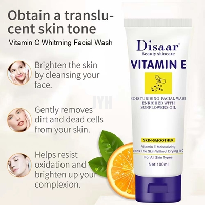 OEM Foaming Facial Cleanser Natural Vitamin E ไวท์เทนนิ่งเฟเชียลคลีนเซอร์