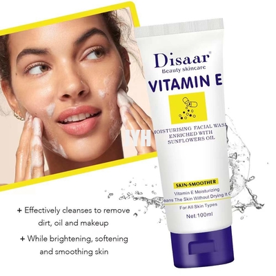 OEM Foaming Facial Cleanser Natural Vitamin E ไวท์เทนนิ่งเฟเชียลคลีนเซอร์