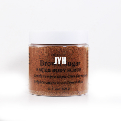 ODM Bodycare เครื่องสำอาง Natural Exfoliating Whitening Organic Brown Sugar Salt Body Scrubs