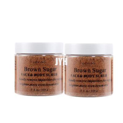 ODM Bodycare เครื่องสำอาง Natural Exfoliating Whitening Organic Brown Sugar Salt Body Scrubs