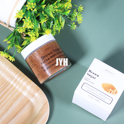 ODM Bodycare เครื่องสำอาง Natural Exfoliating Whitening Organic Brown Sugar Salt Body Scrubs