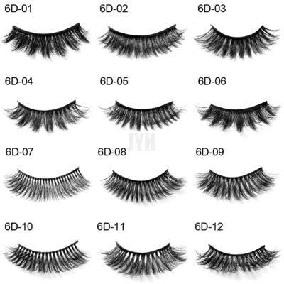 ขนตาปลอมขนมิ้งค์หนา 3 มิติ เวทีโชว์ แต่งหน้าเจ้าสาว 6D 20mm