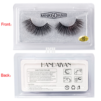 ขนตาปลอมขนมิ้งค์หนา 3 มิติ เวทีโชว์ แต่งหน้าเจ้าสาว 6D 20mm