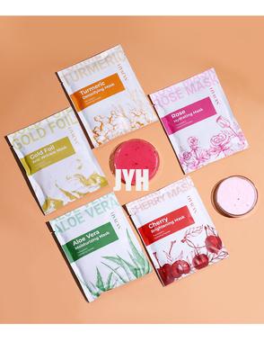 100G OEM ผลิตภัณฑ์ดูแลผิว DIY Spa Rose Hyaluronic Acid Hydro Jelly Facial Mask Powder