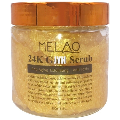 250g Vegan 24k Gold Scrub Cream ครีมให้ความชุ่มชื้นและขัดผิวกาย