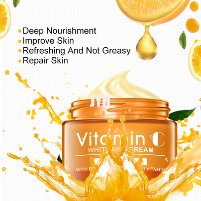 ครีมบำรุงผิวหน้าวิตามินซี 30 กรัมที่ไม่มีกลิ่น Brightening Anti Aging Wrinkle Cream