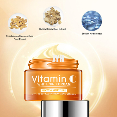 ครีมบำรุงผิวหน้าวิตามินซี 30 กรัมที่ไม่มีกลิ่น Brightening Anti Aging Wrinkle Cream