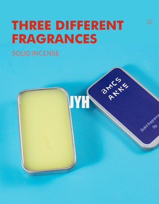 OEM 10mL Solid Travel Natural Perfume Balm สำหรับผู้ชายผู้หญิง