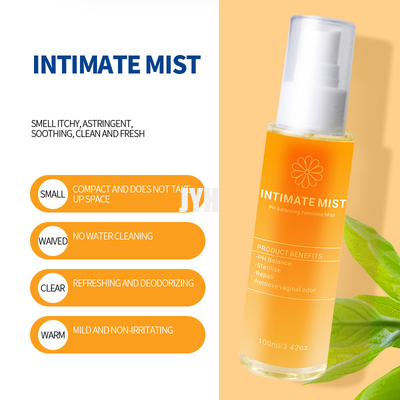 100ML OEM ผลิตภัณฑ์ดูแลผิว Natural Balance PH Feminine Care Mist สำหรับอาการคันบริเวณใกล้ชิด