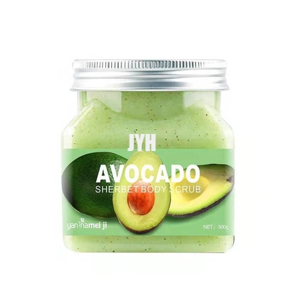 ODM Avocado Facial Body Scrub Organic Exfoliante ทำความสะอาดผิวอย่างล้ำลึก