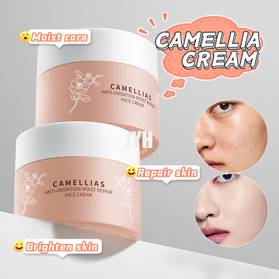 60G OEM สินค้าดูแลผิวหนัง แคเมลเลียฟลัว แอนติ-อ๊อกซิเดนต์ น้ําอากาศซ่อมบํารุง ครีมหน้า