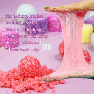 ODM 80G ห้องน้ําเกลือ Scrub บอล ทําความสะอาดเซลล์ผิวหนังตาย ผิวไก่ ห้องน้ําแปรง